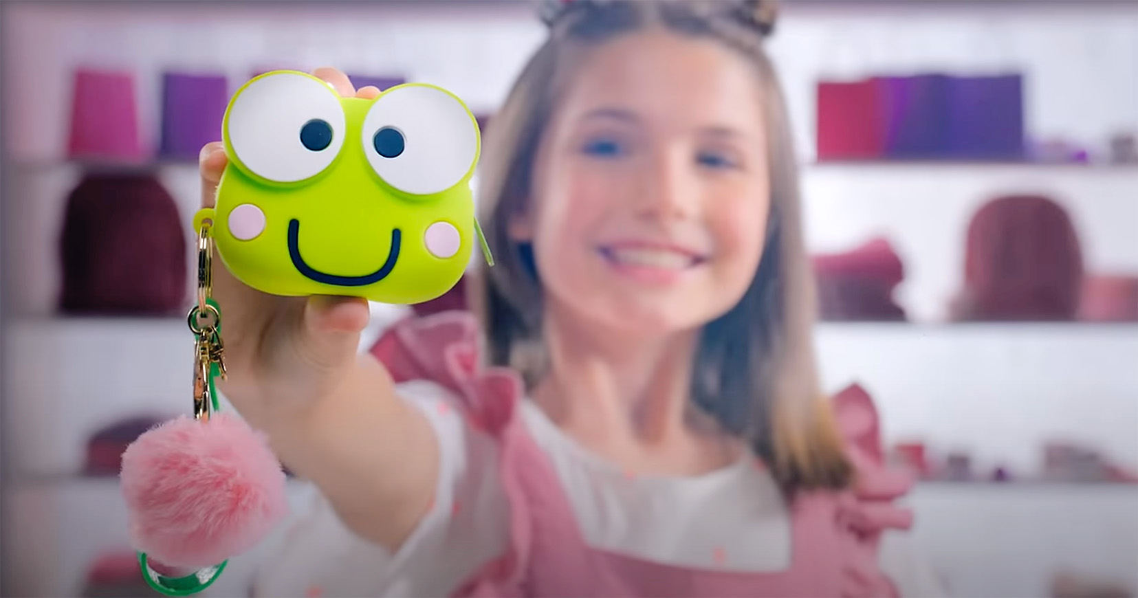 Hello Kitty and Friends Börs med Nyckelring - Keroppi - 6