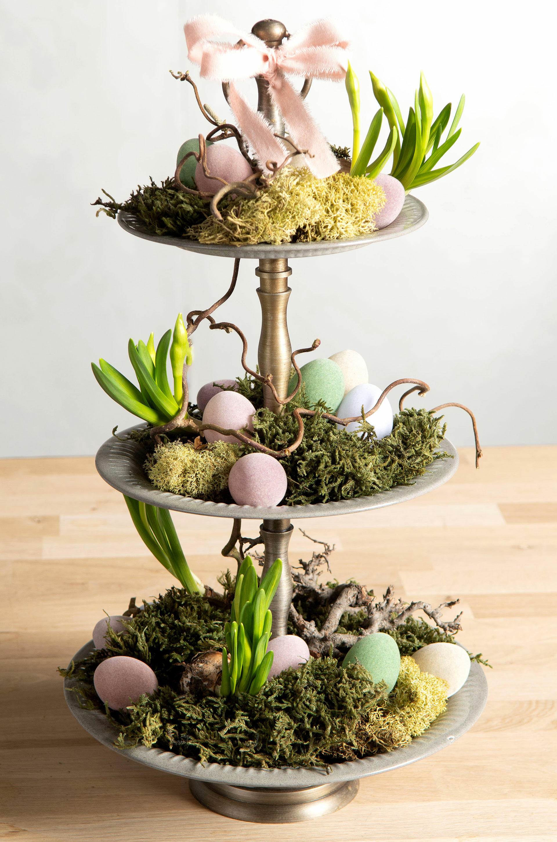 Glass eggs with hangers - Velvet - Natural/Pastel - 9-pack - 2