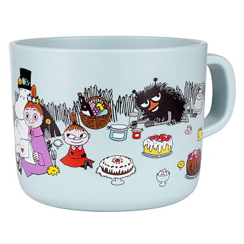 Mumin Picknick Mugg med handtag - Ljusblå