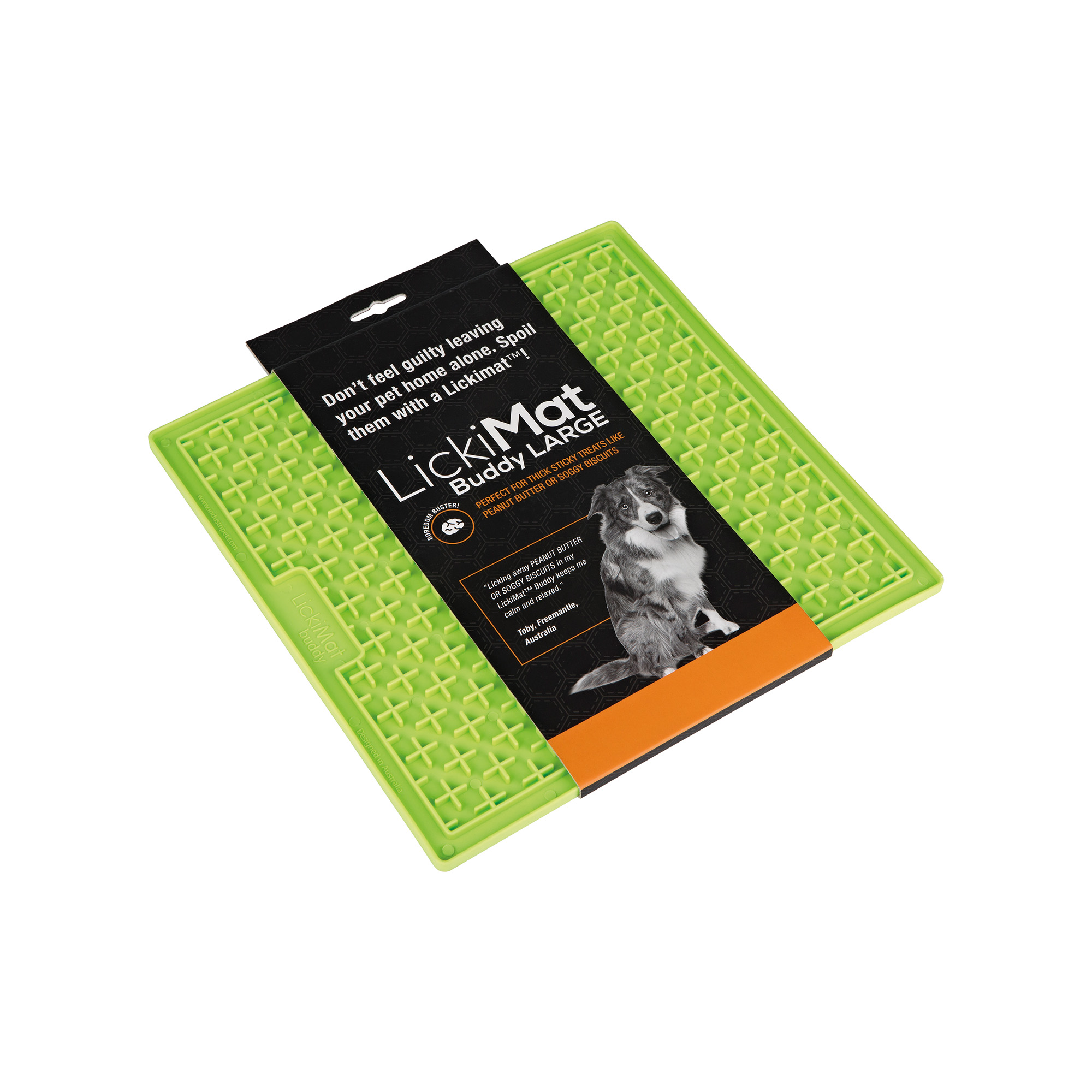 LickiMat Buddy Large Dog Slow Feeder - Green