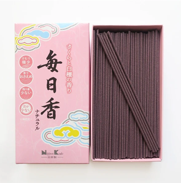 Mainichi-Koh Cherry Blossom & Sandalwood rökelse storpack 280st