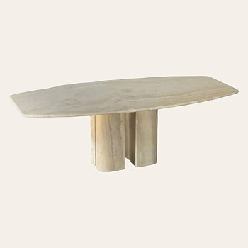 Table de salle à manger en travertin
