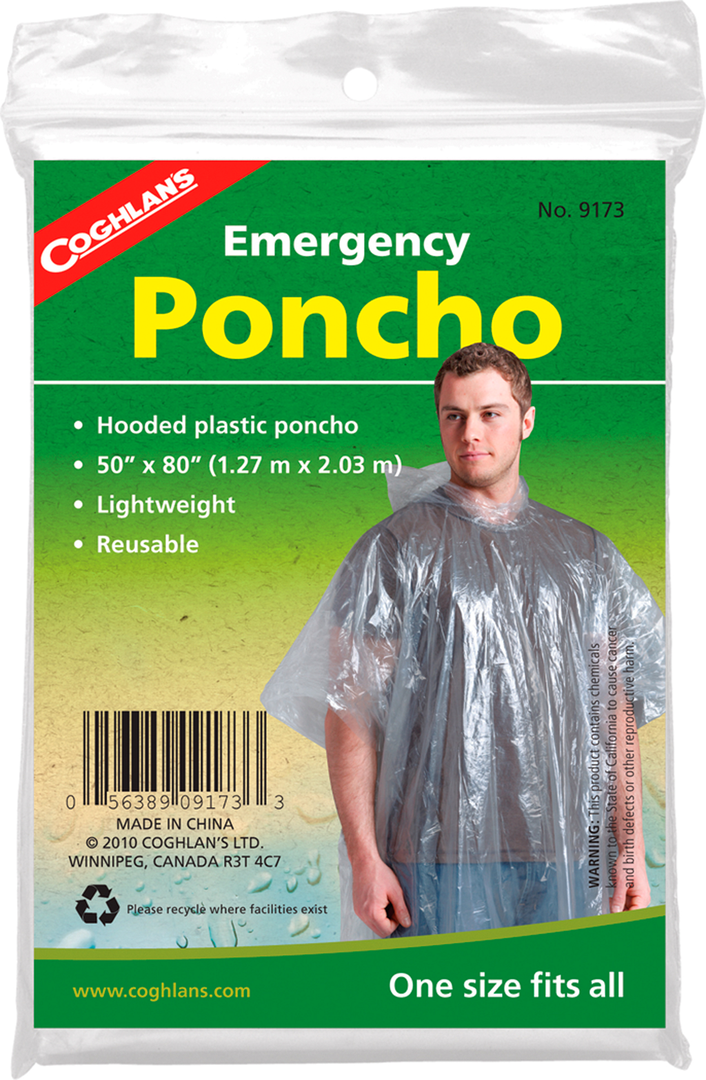 Poncho / Regnskydd av Polyeten