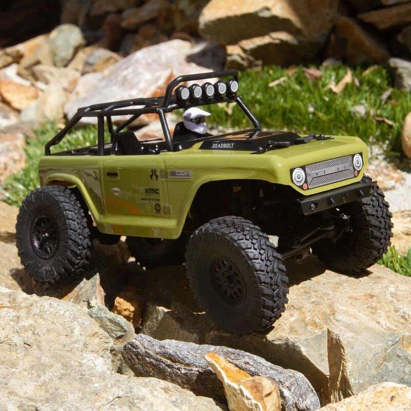 AXIAL 1/24 SCX24 Deadbolt 4WD Rock Crawler Brushed RTR, Green - 15