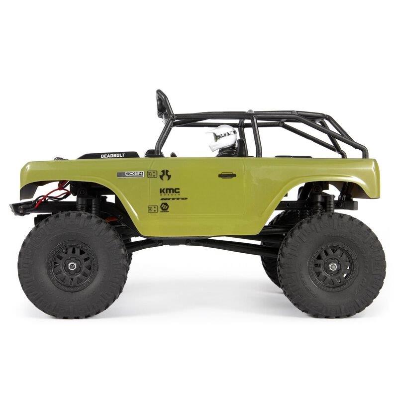 AXIAL 1/24 SCX24 Deadbolt 4WD Rock Crawler Brushed RTR, Green - 3