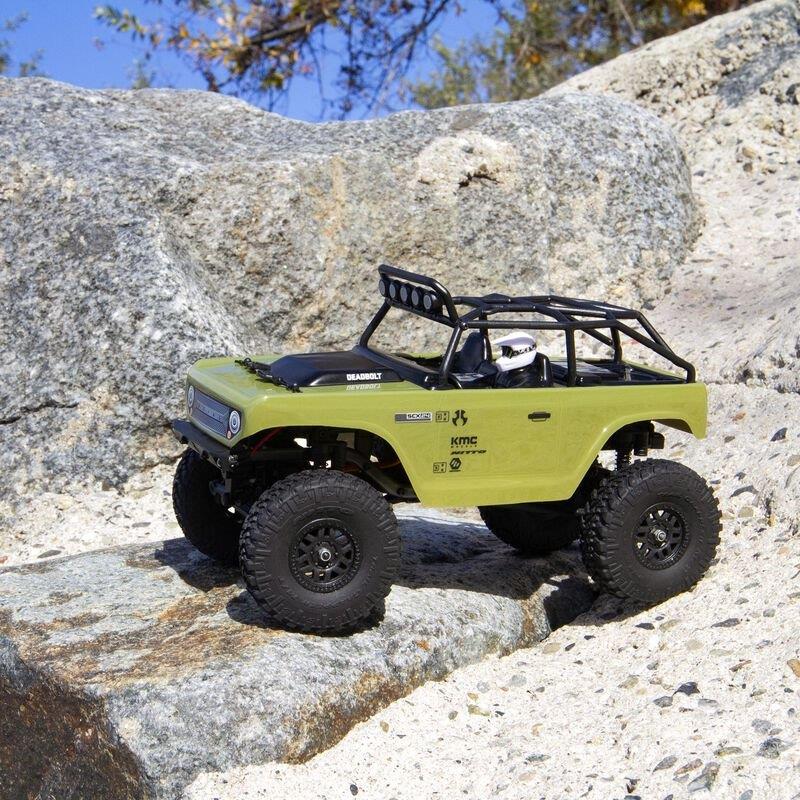 AXIAL 1/24 SCX24 Deadbolt 4WD Rock Crawler Brushed RTR, Green - 14