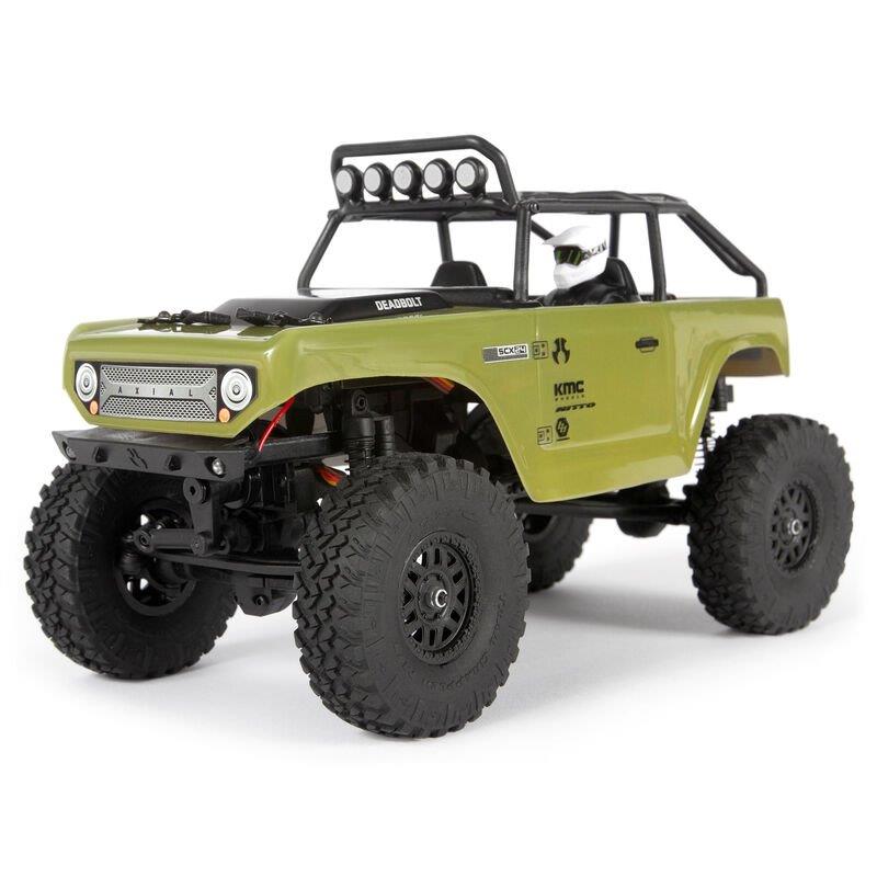 AXIAL 1/24 SCX24 Deadbolt 4WD Rock Crawler Brushed RTR, Green - 2