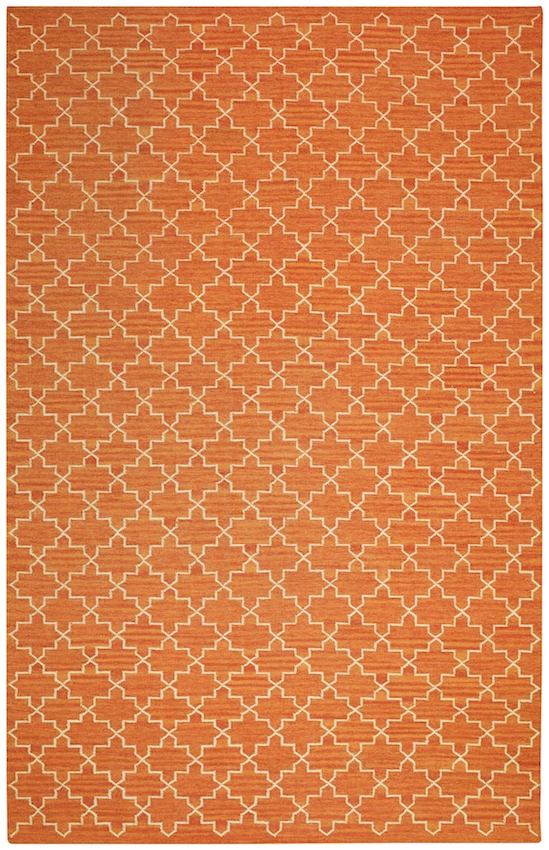 Geometric Orange Melange 180x272cm