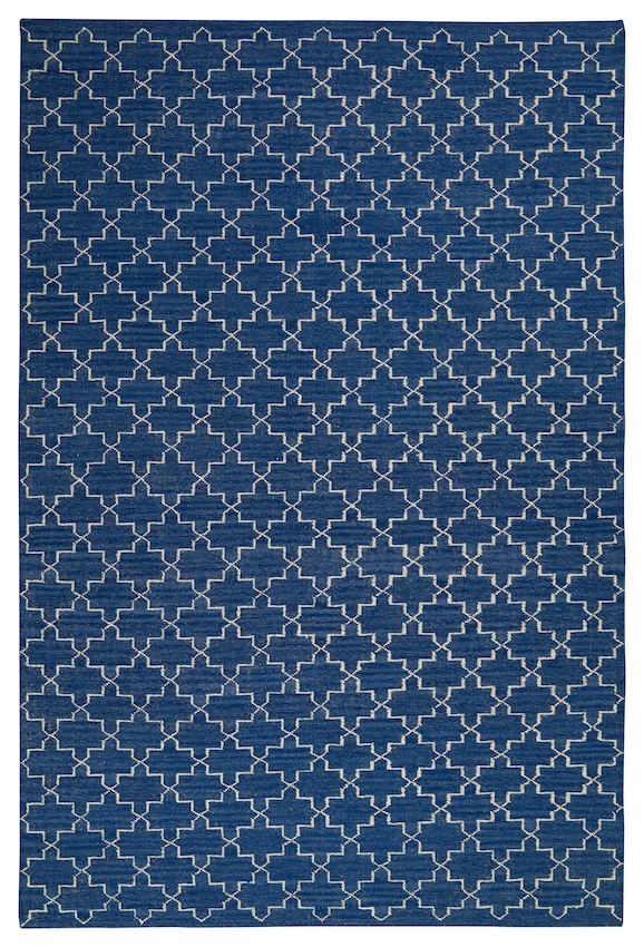 Geometric Indigo Melange 180x272cm