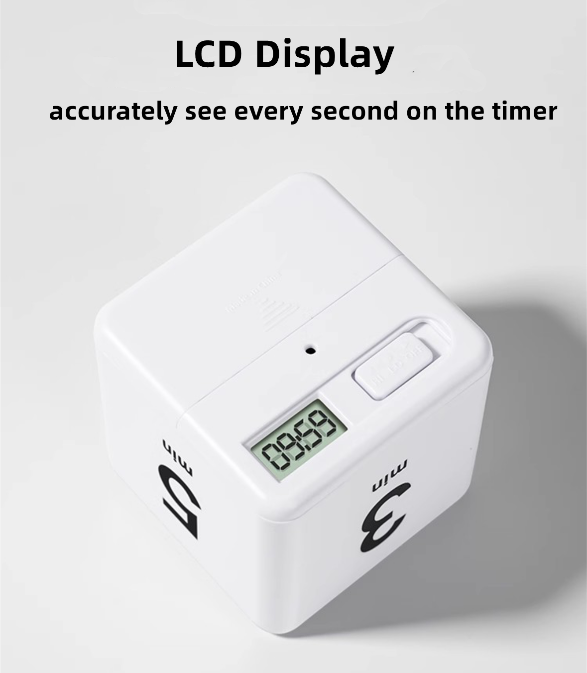 Cube Timer, Nyhet Tidmätning, Rulla över timer, lämplig för många behov. Färg Vi - 4