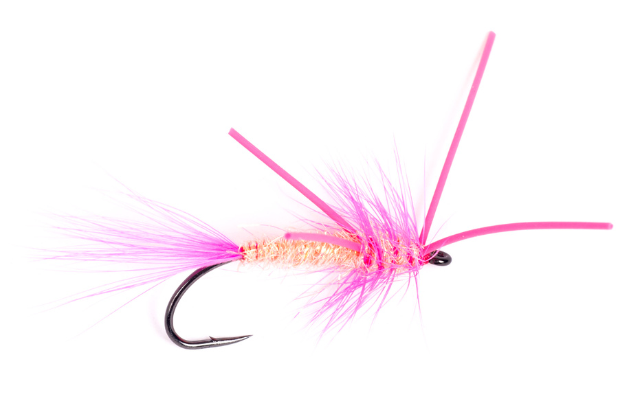 Guideline Rubber Leg Pink Streamer #8