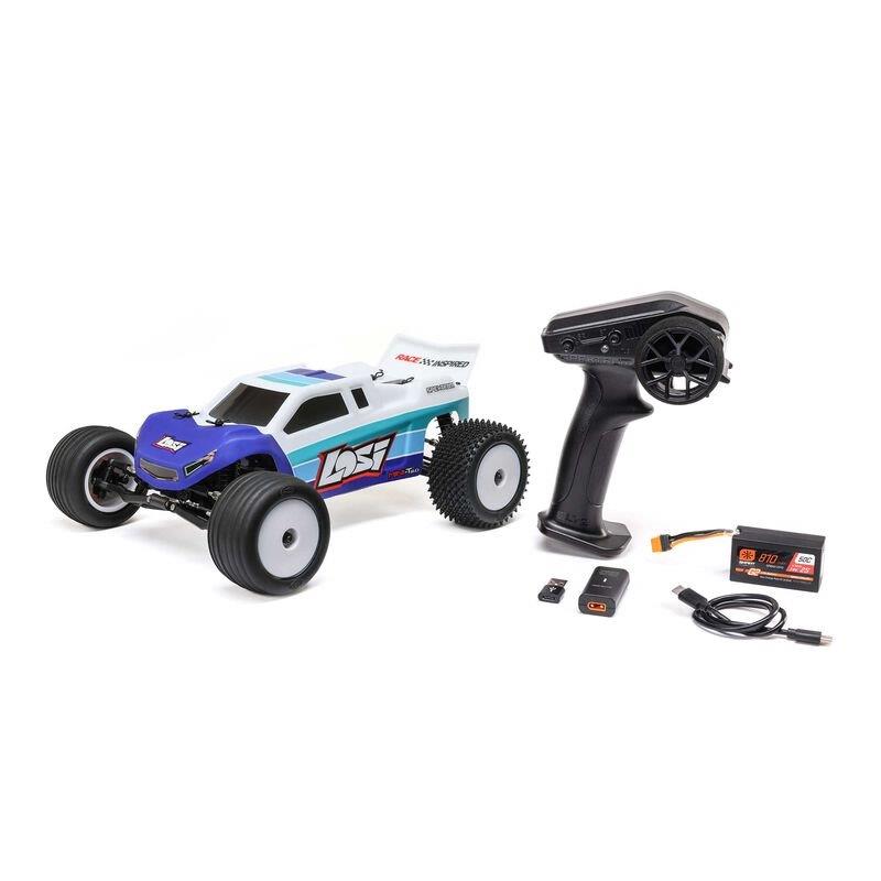 LOSI 1/18 Mini-T 2.0 2S 2WD RTR Brushless Stadium Truck Blue - 4