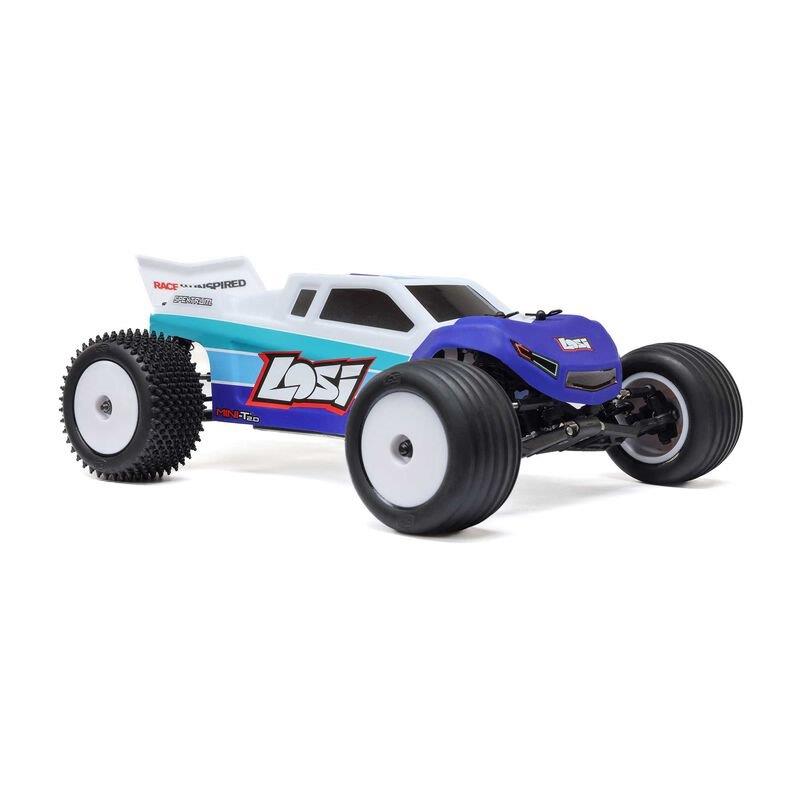 LOSI 1/18 Mini-T 2.0 2S 2WD RTR Brushless Stadium Truck Blue - 6