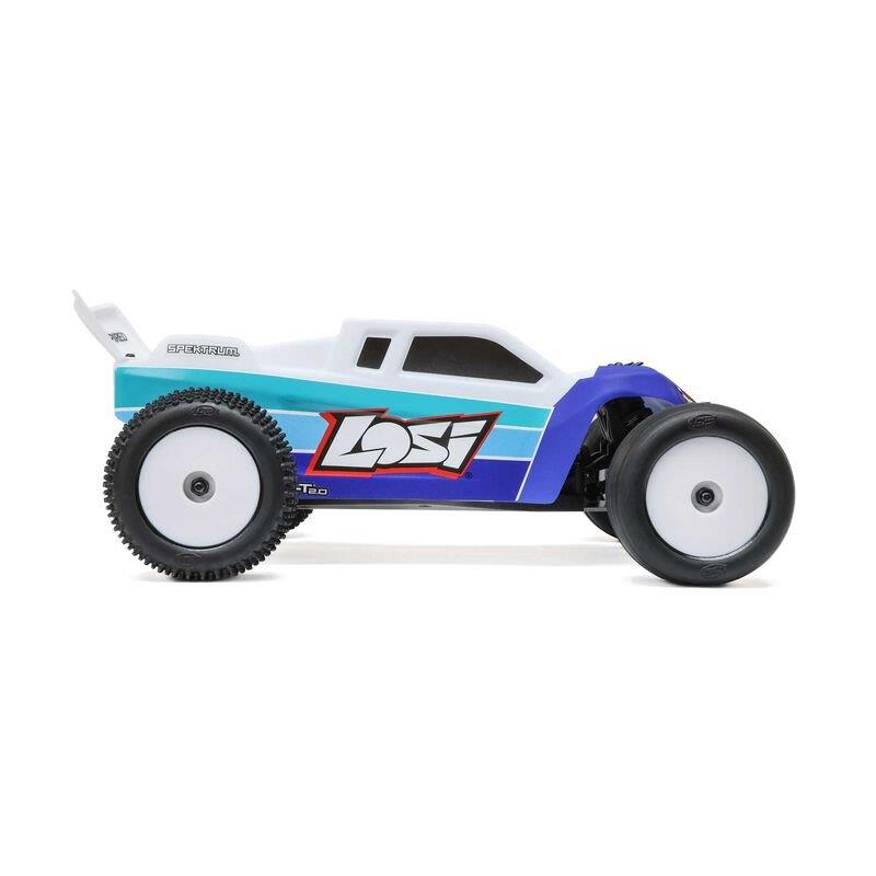LOSI 1/18 Mini-T 2.0 2S 2WD RTR Brushless Stadium Truck Blue - 7