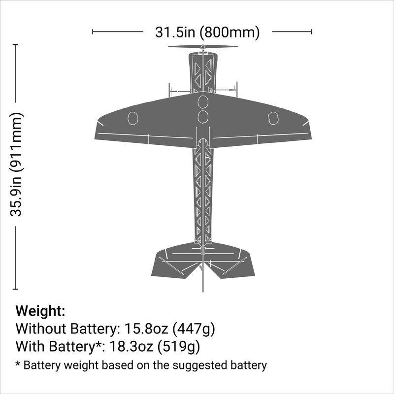 E-flite 4-Site 3D FF (Flat Foamy) 800mm PNP - 25