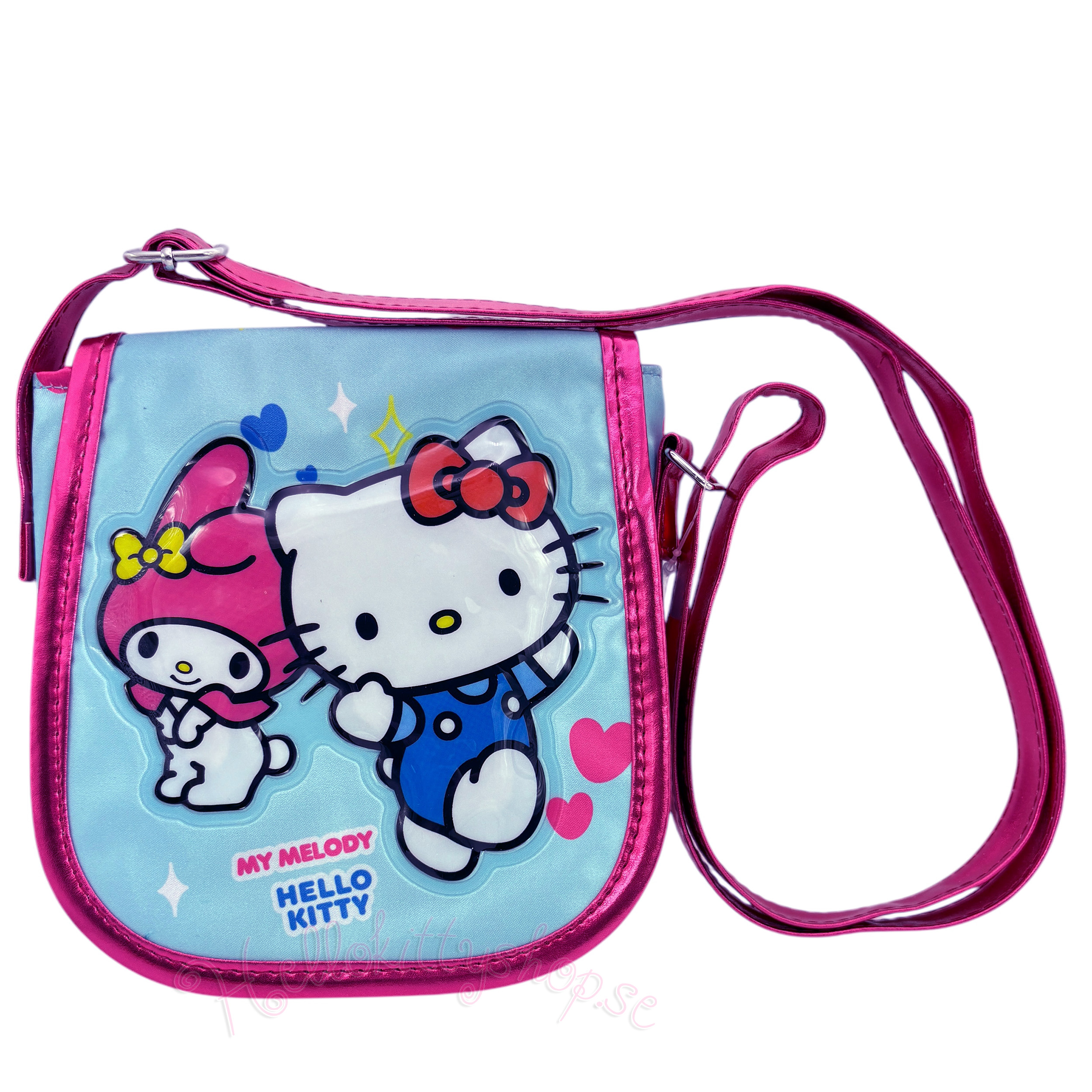 Hello Kitty och My Melody 3D Crossbody Väska - Friendship