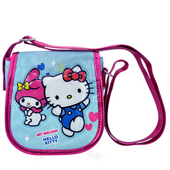 Hello Kitty och My Melody 3D Crossbody Väska - Friendship