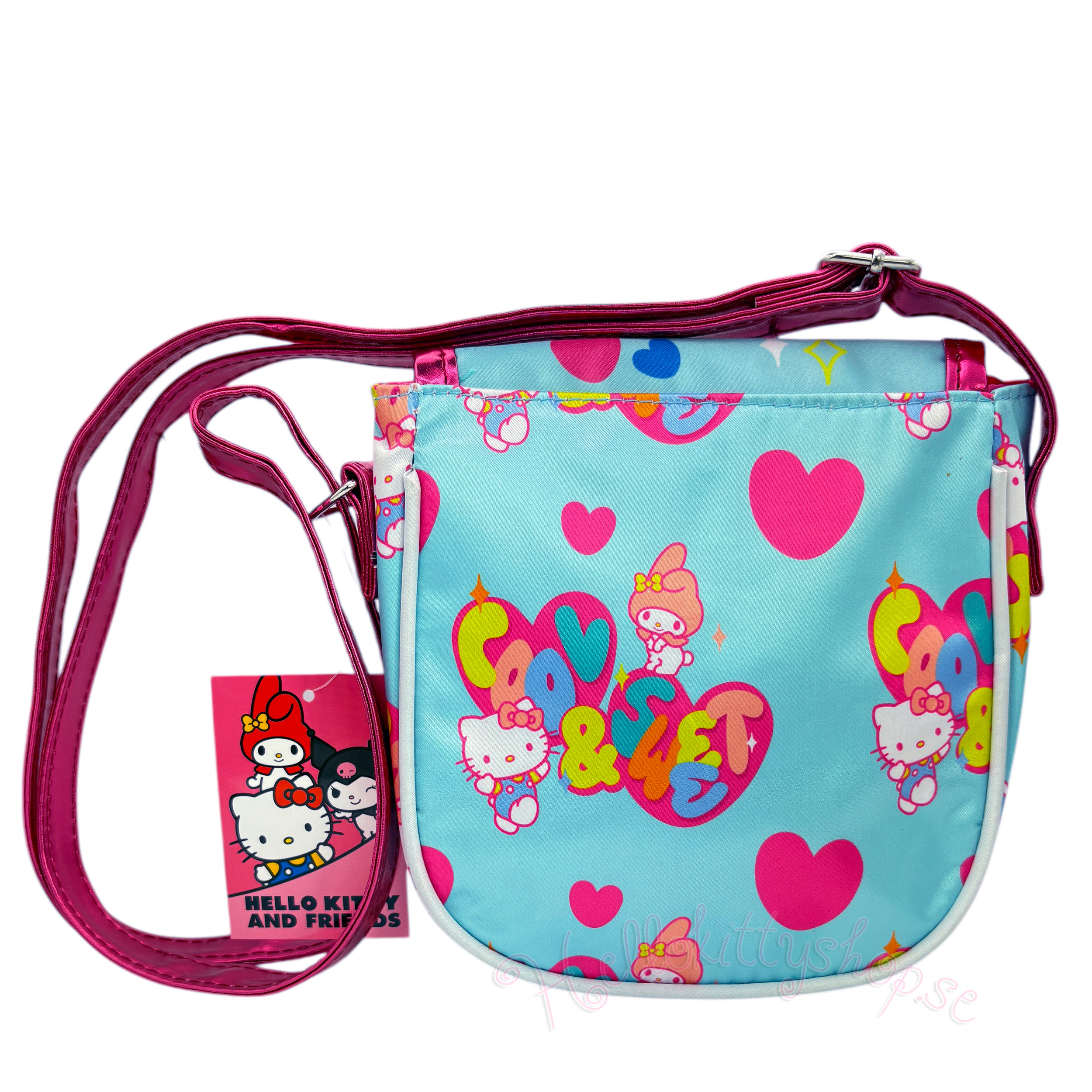 Hello Kitty och My Melody 3D Crossbody Väska - Friendship - 3