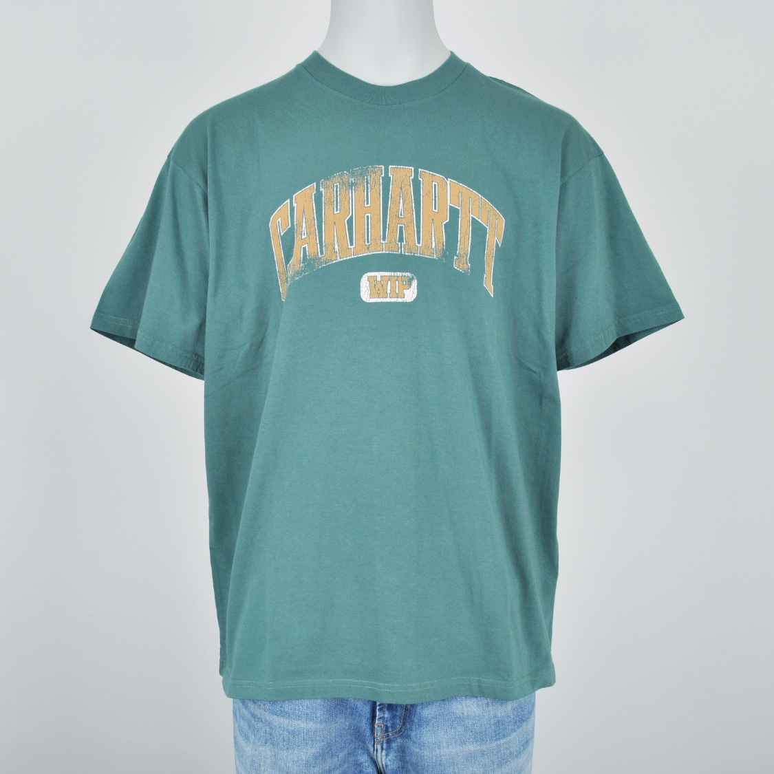 Carhartt WIP - Lecture T-shirt Silver Pine Heavy Enzyme Wash