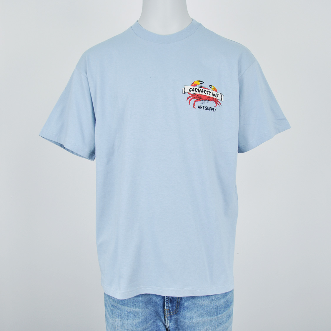 Carhartt WIP - Crab Paint T-shirt Frosted Blue - 2