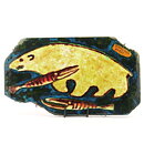 Taisto Kaasinen (1960s) Unique Sand-Casted Wall Plaque with Polar Bear Motif 44 cm