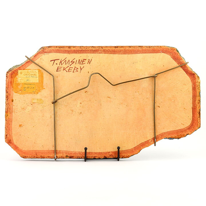 Taisto Kaasinen (1960s) Unique Sand-Casted Wall Plaque with Polar Bear Motif 44 cm
