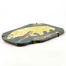 Taisto Kaasinen (1960s) Unique Sand-Casted Wall Plaque with Polar Bear Motif 44 cm
