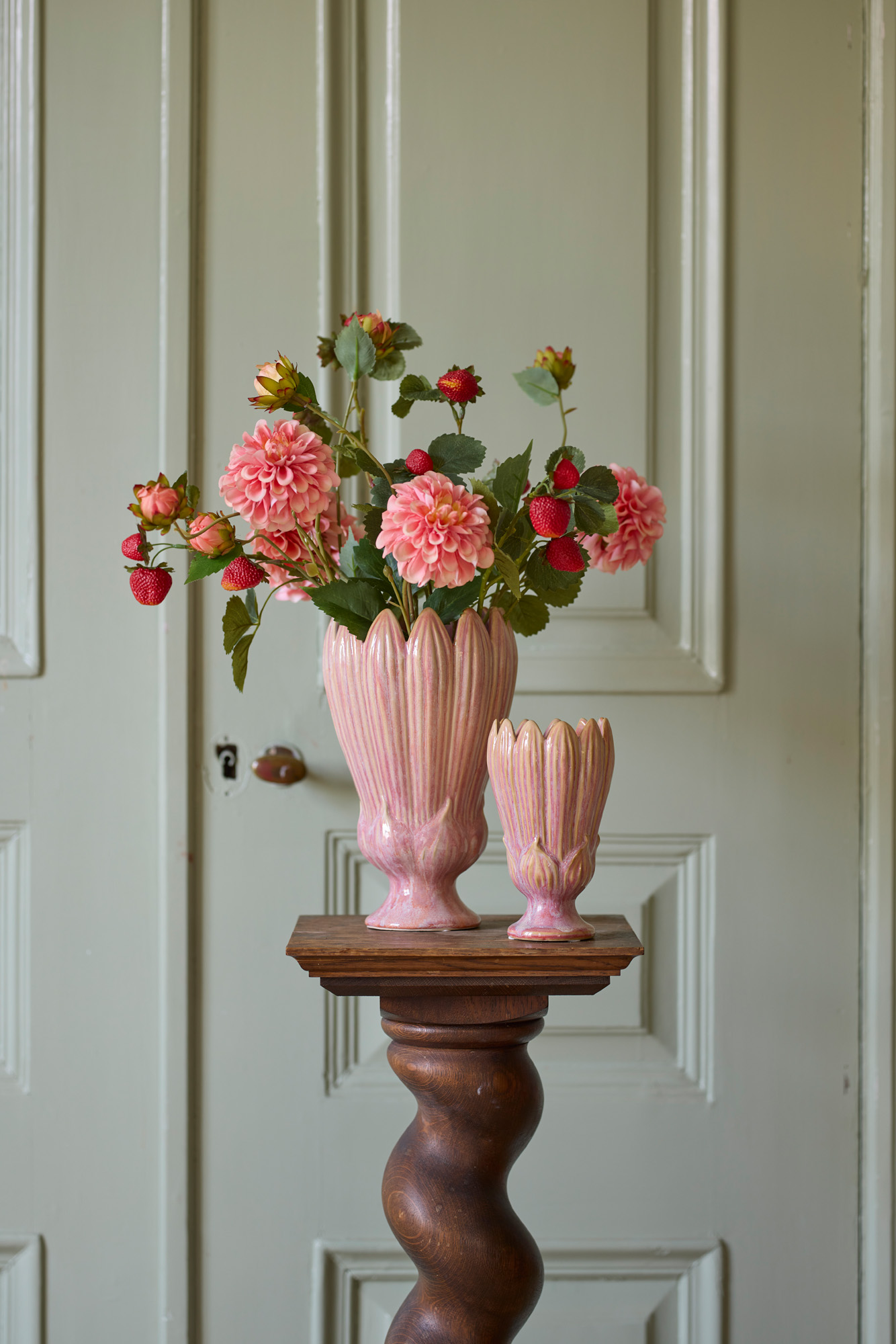 Vase - Pot - June - Stoneware - Pink - 27x16 cm - 8