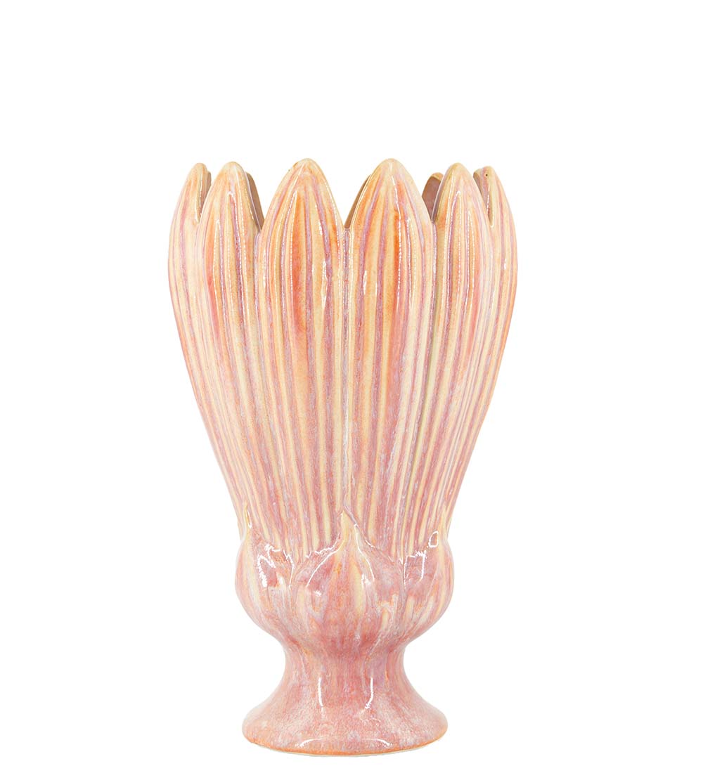 Vase - Pot - June - Stoneware - Pink - 27x16 cm - 5