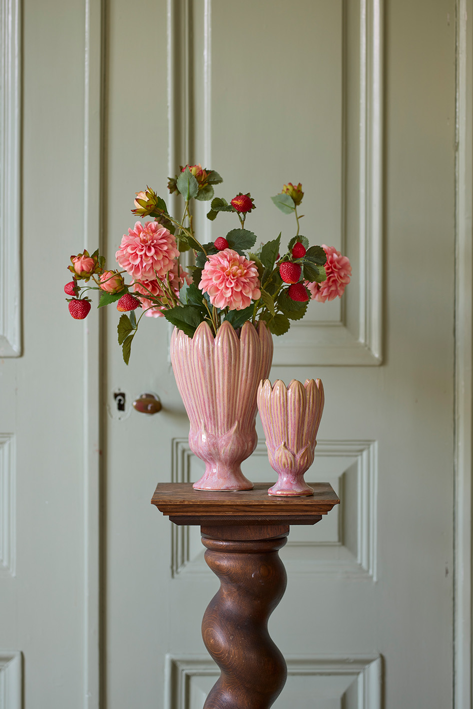 Vase - Pot - June - Stoneware - Pink - 27x16 cm - 2