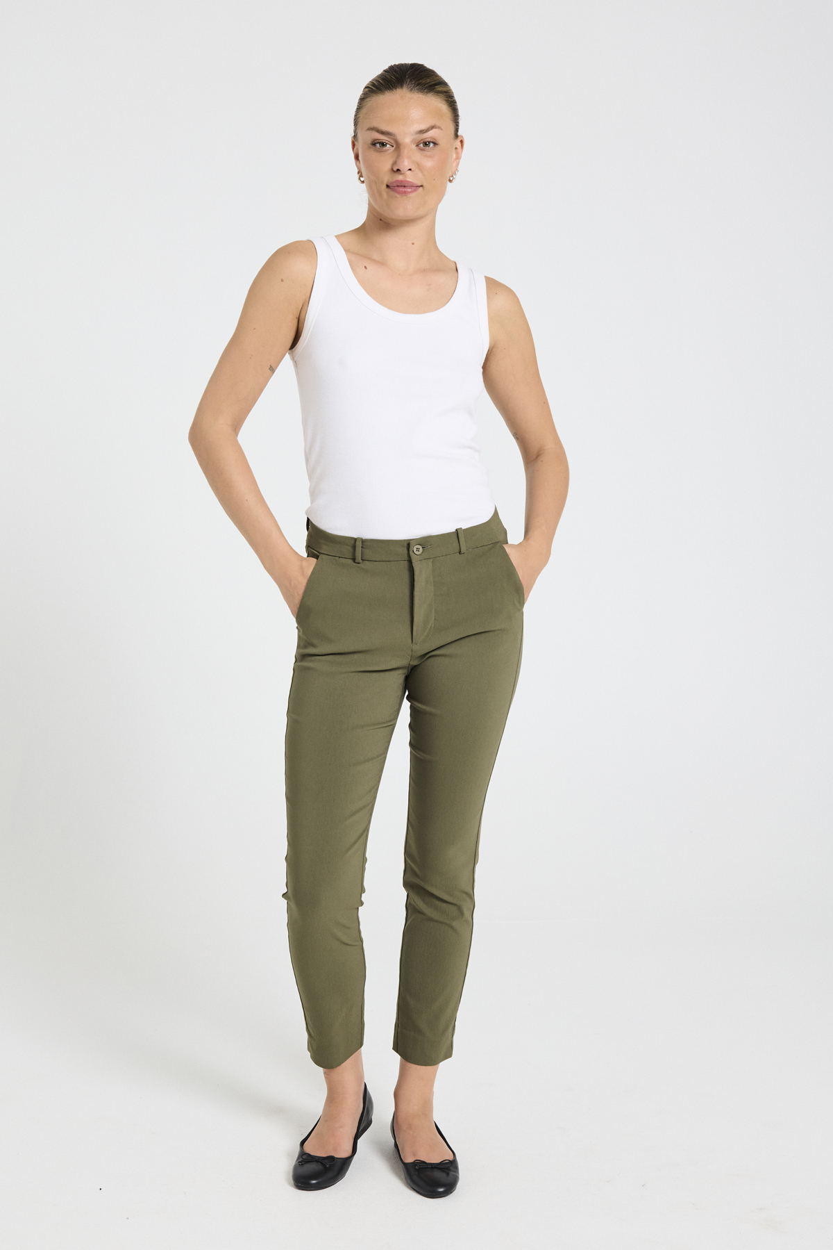 Solvej pants - olive night - 2