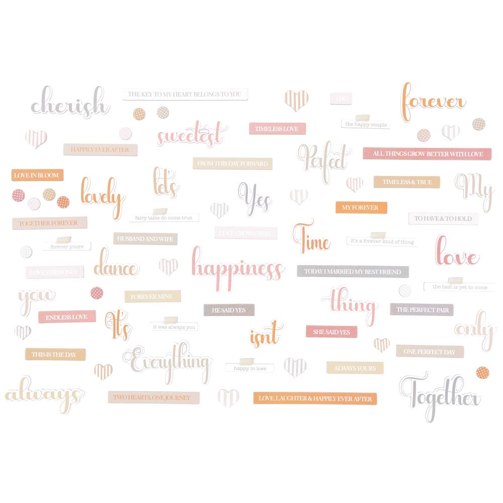 49 And Market - Chipboard Set - Words, One Perfect Day - 2