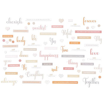 49 And Market - Chipboard Set - Words, One Perfect Day