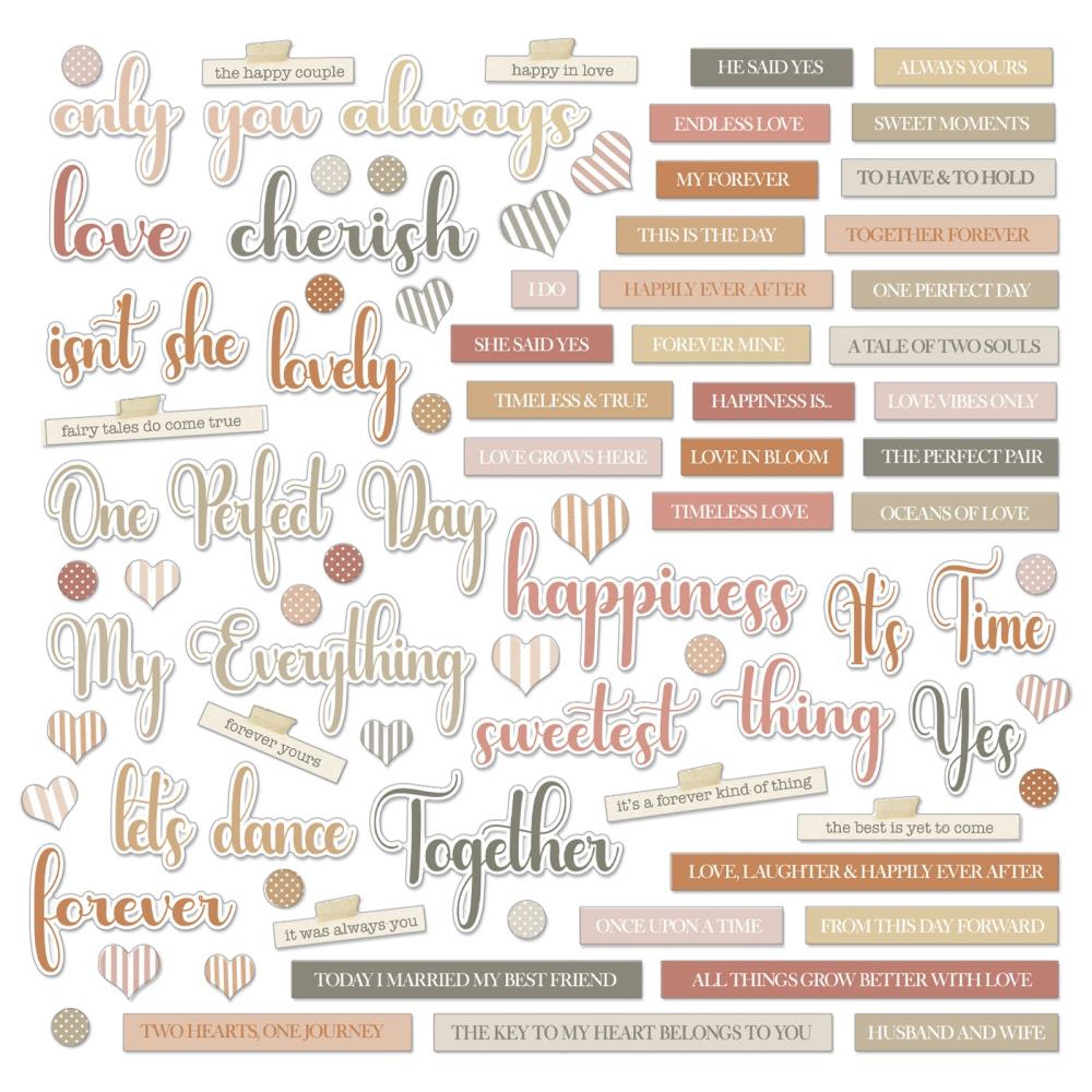 49 And Market - Chipboard Set - Words, One Perfect Day - 3