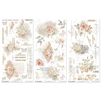 49 And Market - Rub-On Transfer Set 6x12 - One Perfect Day 