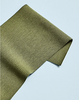 RIBBED CUFF/JERSEY - OLIVE GREEN