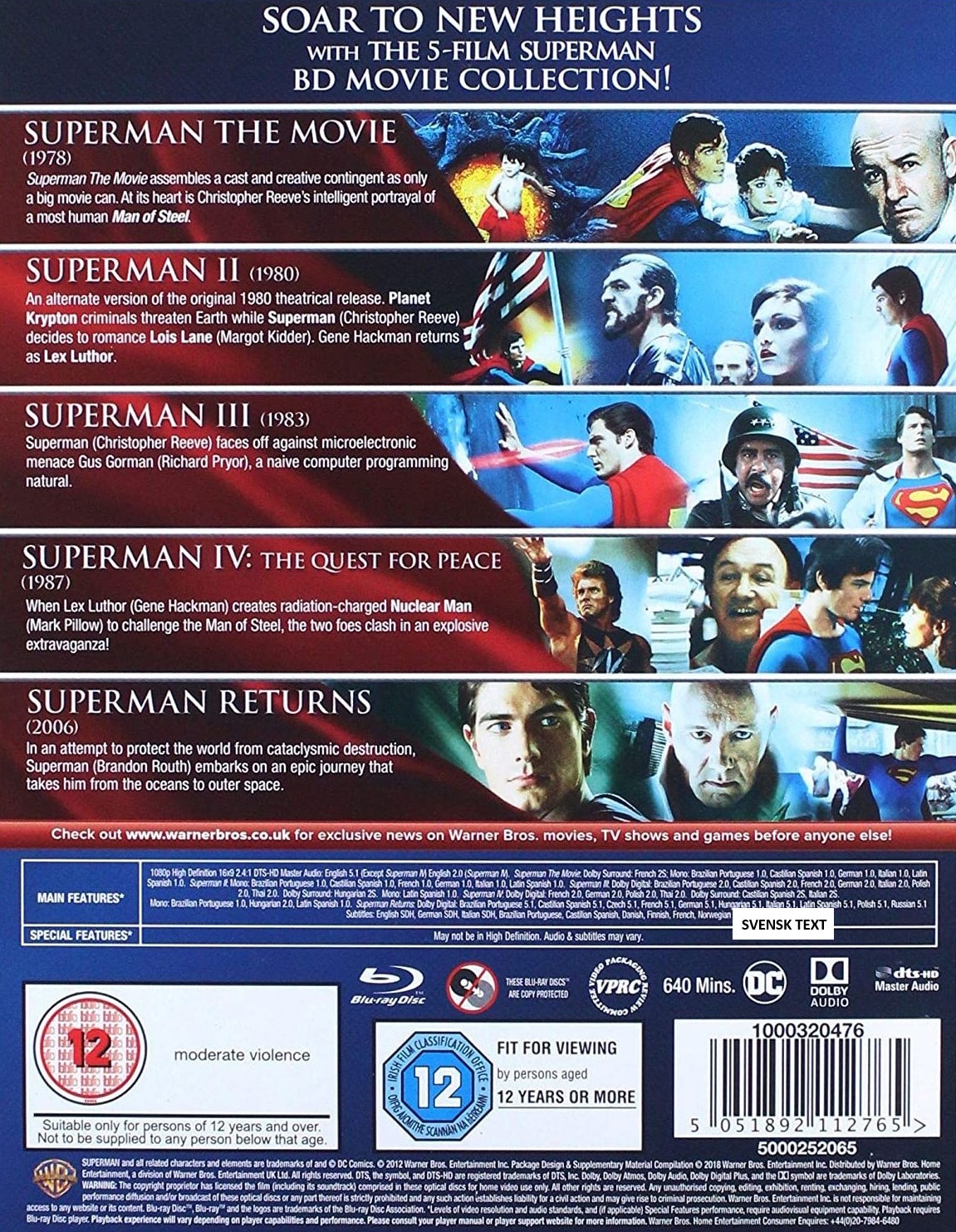 Superman 5 Film Collection 1978-2006 (5-disc) (Blu-ray) - 2