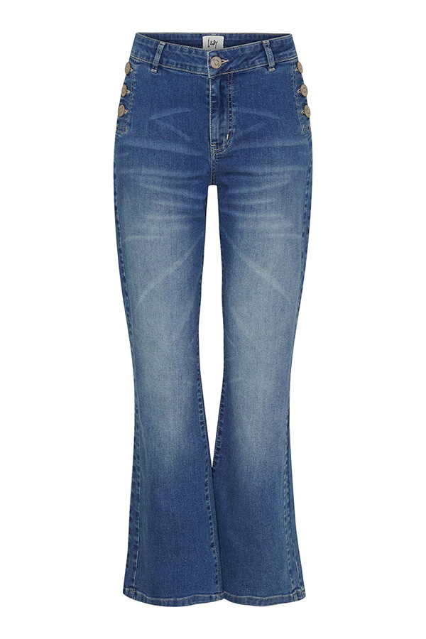 Isay - Como Button Jeans Como Blue Wash