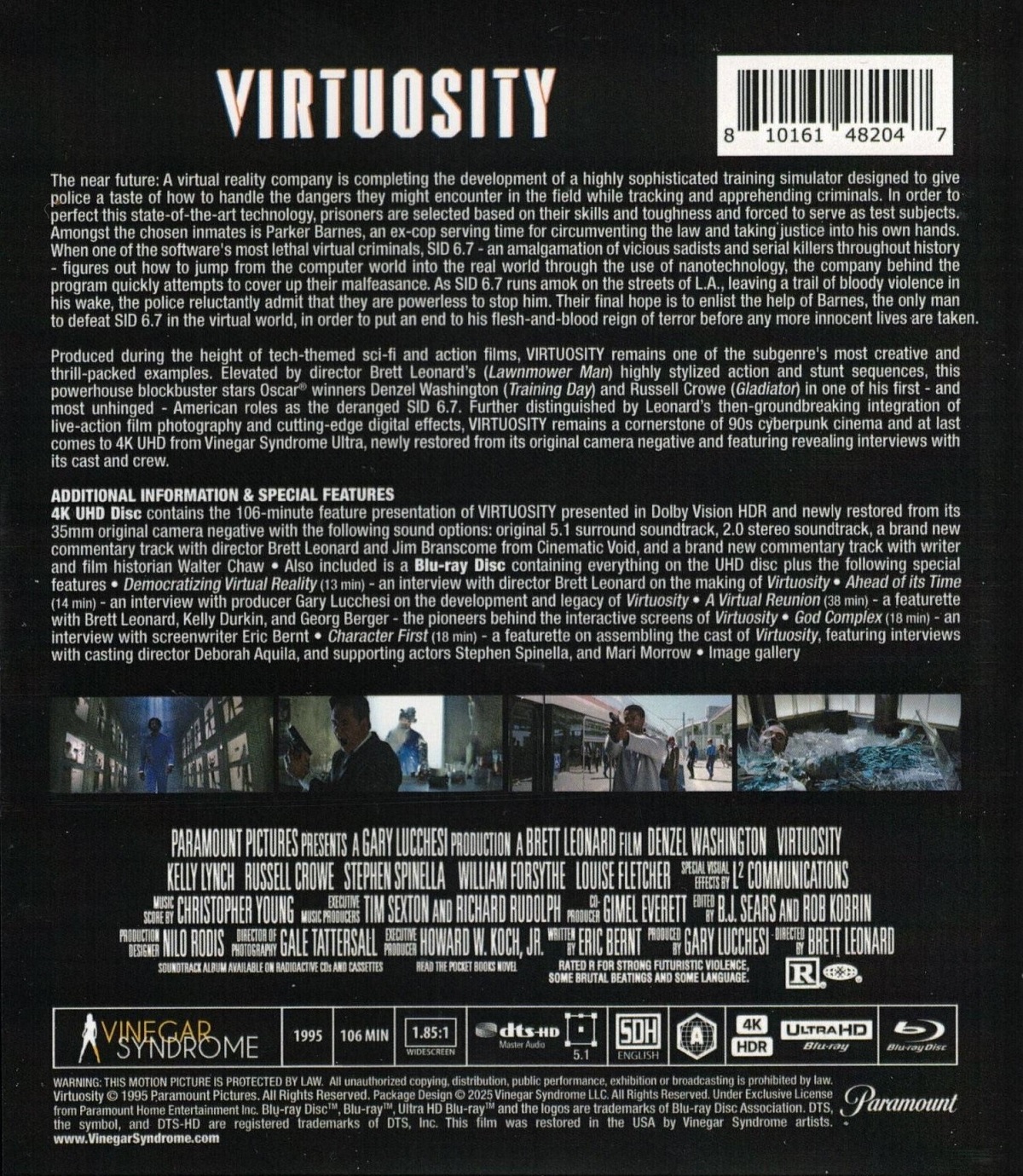 Virtuosity (ej svensk text) (4K Ultra HD + Blu-ray) - 2