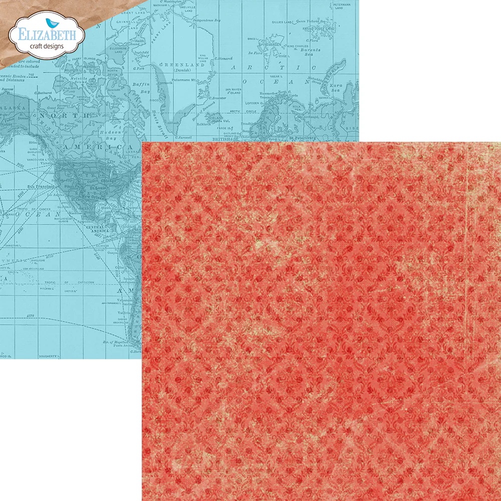 Elizabeth  -  Printed Cardstock -12x12 - Colorful Collective - 10