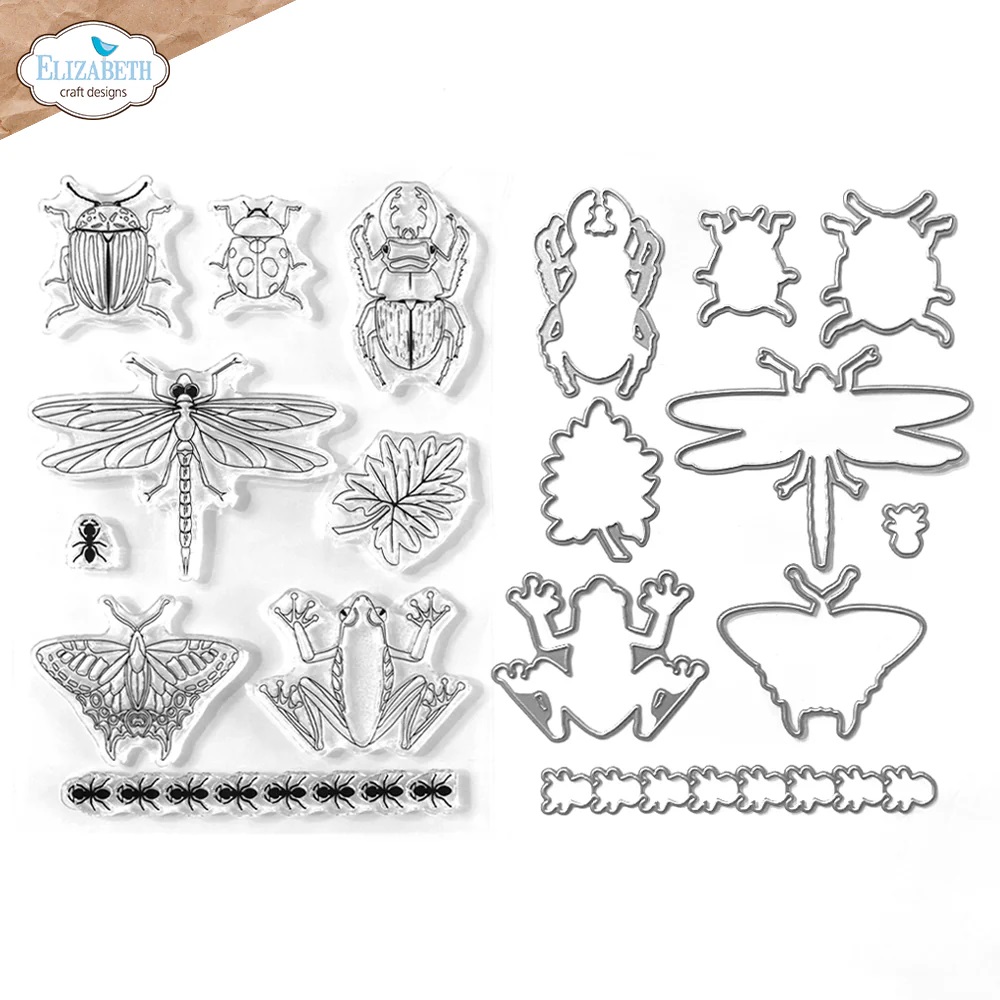 Elizabeth - Beetles and Bugs  - Stamp and Die Set