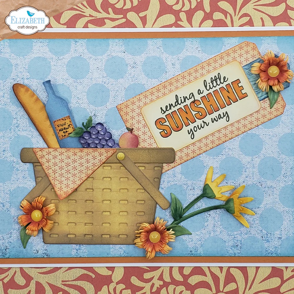 Elizabeth - Dies - Picnic Basket & Bunny - 4