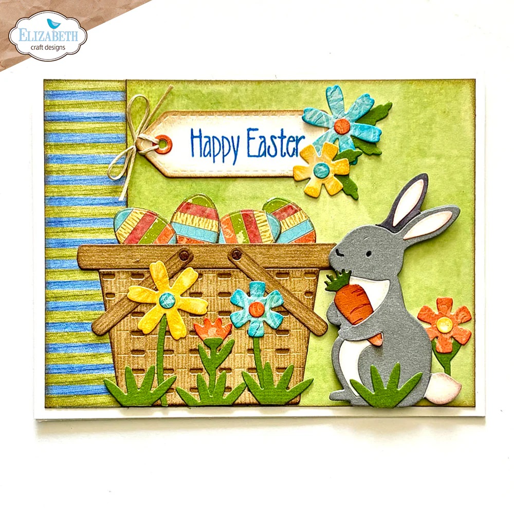 Elizabeth - Dies - Picnic Basket & Bunny - 3