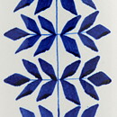 カリン・ビョールクイスト Indigoシリーズ   植物が装飾された花瓶   1952年 17cm (4)