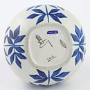 Karin Björquist (Indigo 1952) Drop Vase with Blue Leaf Decor 18 cm (2)