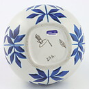 Karin Björquist (Indigo 1952) Drop Vase with Blue Leaf Decor 18 cm (2)
