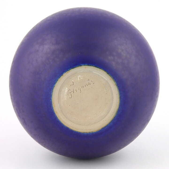 John Andersson (1950s) Unique Blue Swelling Vase 18 cm