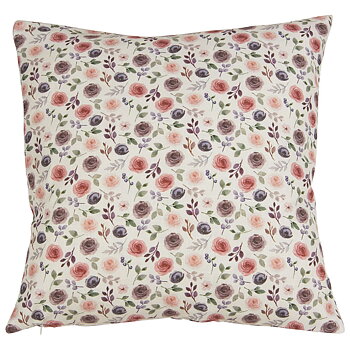 Kuddfodral Rosor offwhite shabby chic lantlig stil Gårdsromantik