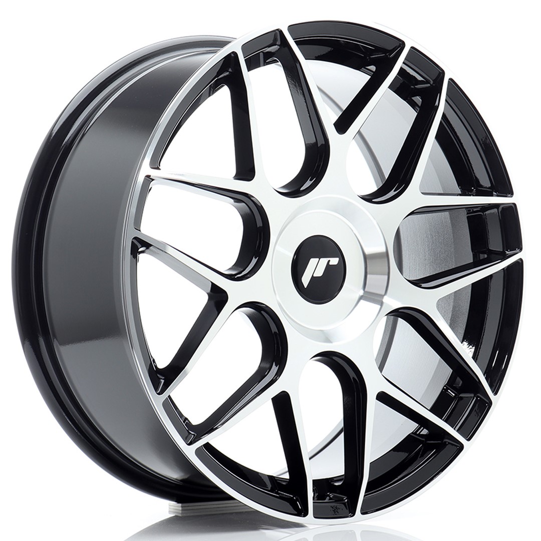 18" JR Wheels JR18 - Black Machined Face