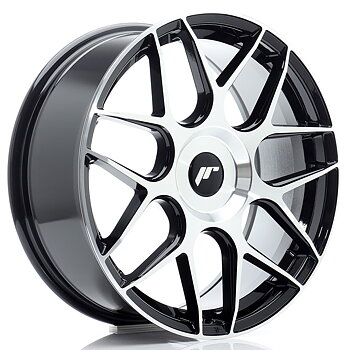 18" JR Wheels JR18 - Black Machined Face